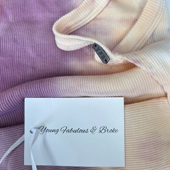 Young Fabulous and Broke Ribbed Tie Dye Cropped Tank Top with Open Back - Picture 9 of 16